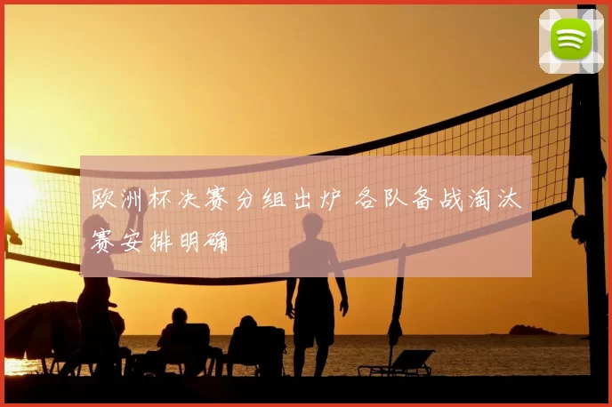 欧洲杯决赛分组出炉 各队备战淘汰赛安排明确